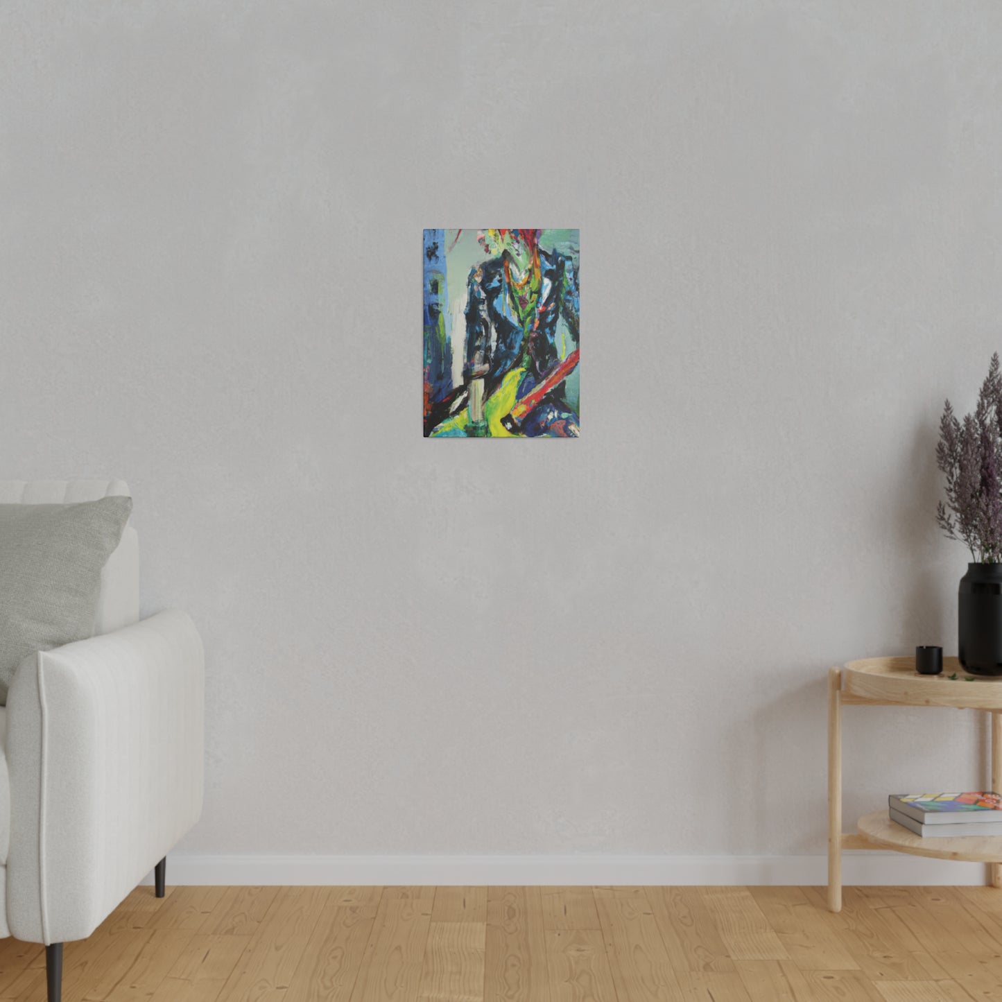 5111Y - Rockstar Oil Painting Style Print | Poster | Home Decor | Wall Art | Music Art | Canvas