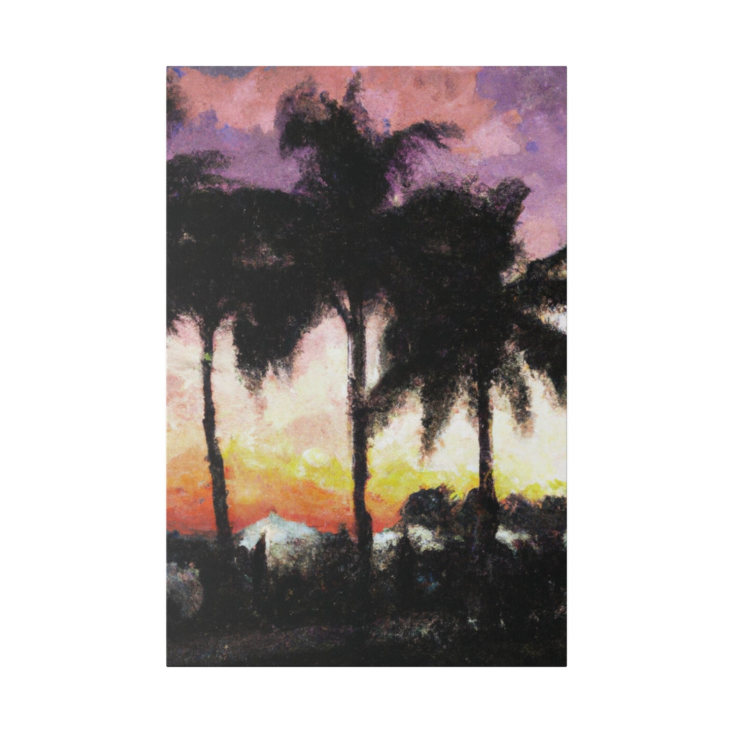 8185A - Miami Beach Sunset Painting Print | Miami | Beach | Sunset | Poster | Home Decor | Wall Art | Canvas