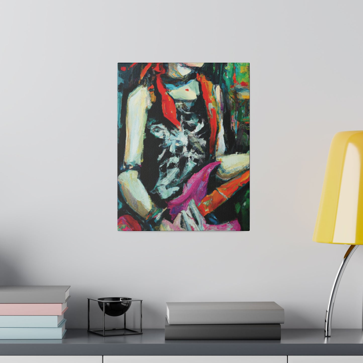 7134X - Rockstar Oil Painting Style Print | Poster | Home Decor | Wall Art | Music Art | Canvas