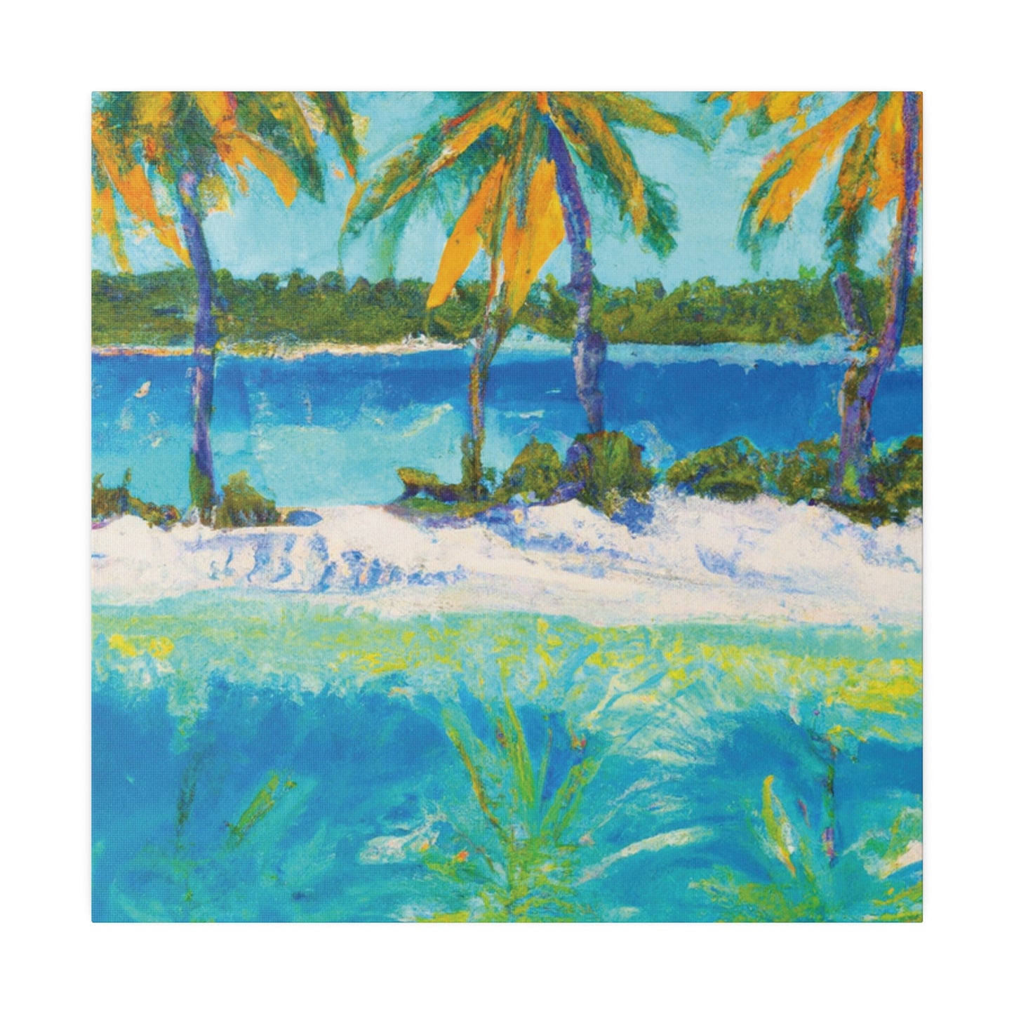 2367X - Bahamas Ocean Painting Print | Bahamas | Ocean | Beach | Poster | Home Decor | Wall Art | Canvas