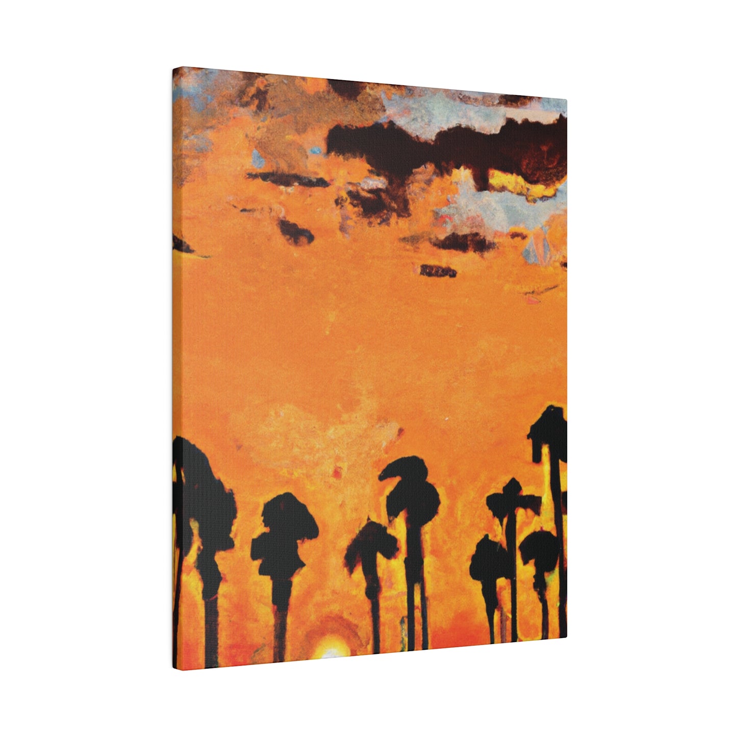 3231S - Miami Beach Sunset Painting Print | Miami | Beach | Sunset | Poster | Home Decor | Wall Art | Canvas