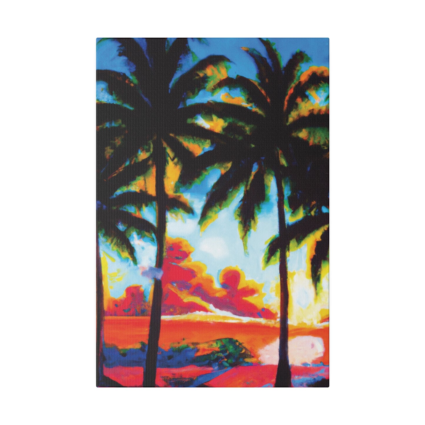 941Q - Miami Beach Sunset Painting Print | Miami | Beach | Sunset | Poster | Home Decor | Wall Art | Canvas
