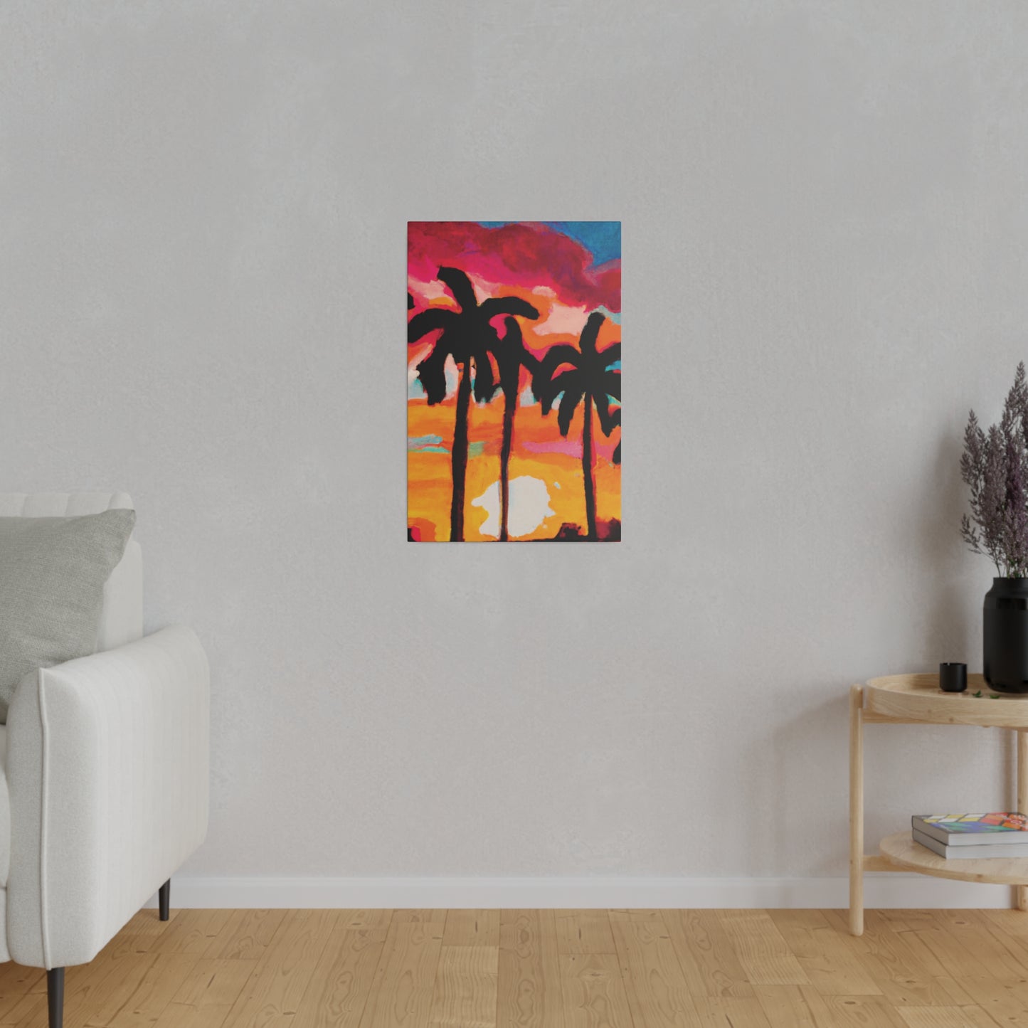 4763O - Miami Beach Sunset Painting Print | Miami | Beach | Sunset | Poster | Home Decor | Wall Art | Canvas