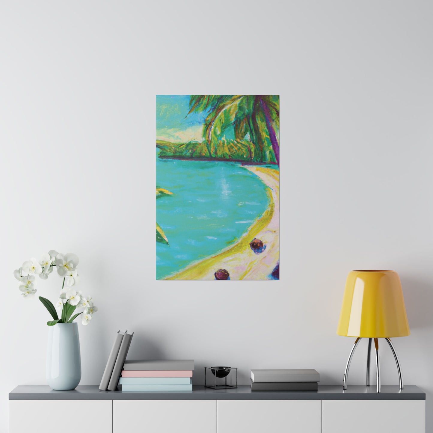 2421K - Bahamas Ocean Painting Print | Bahamas | Ocean | Beach | Poster | Home Decor | Wall Art | Canvas