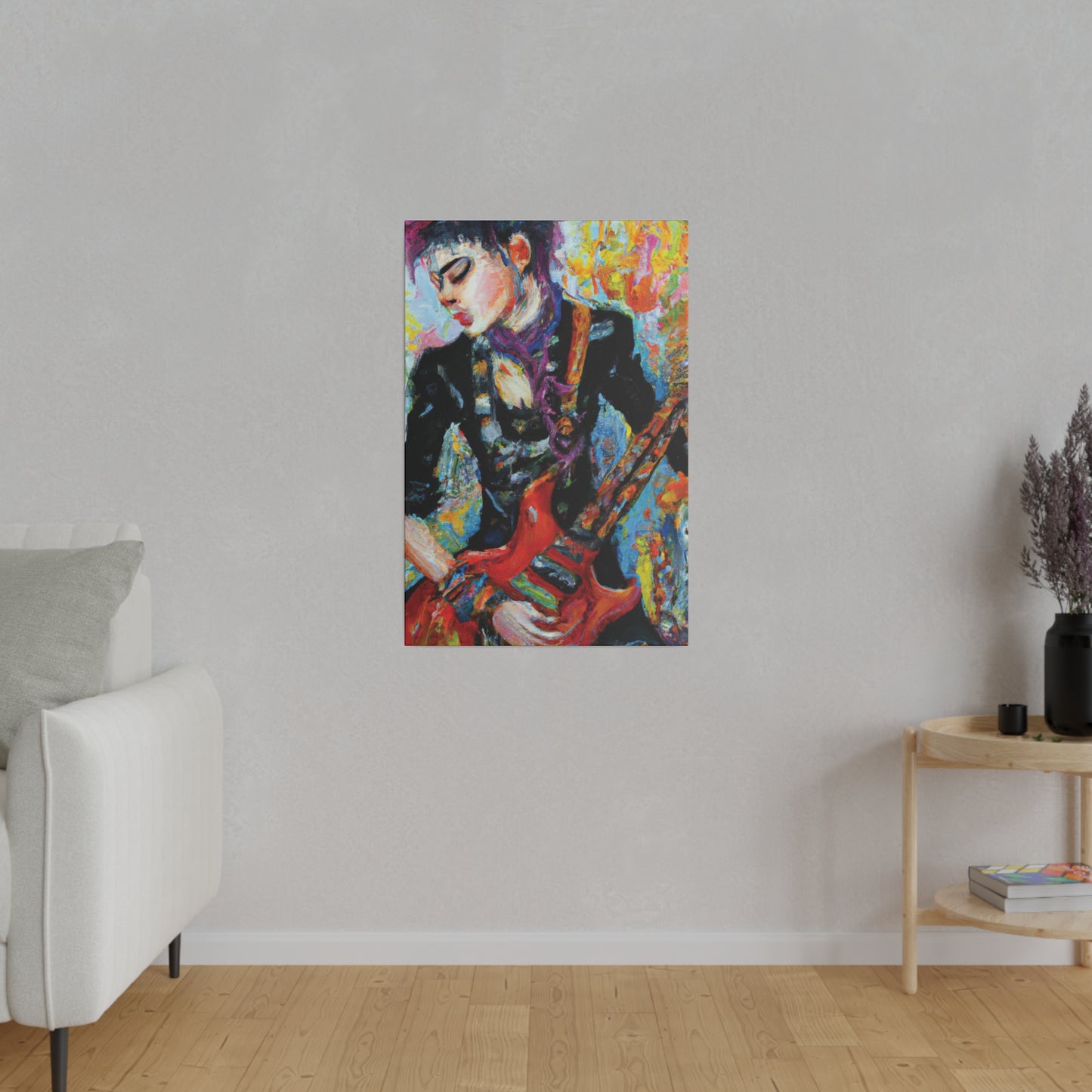 7123G - Rockstar Oil Painting Style Print | Poster | Home Decor | Wall Art | Music Art | Canvas
