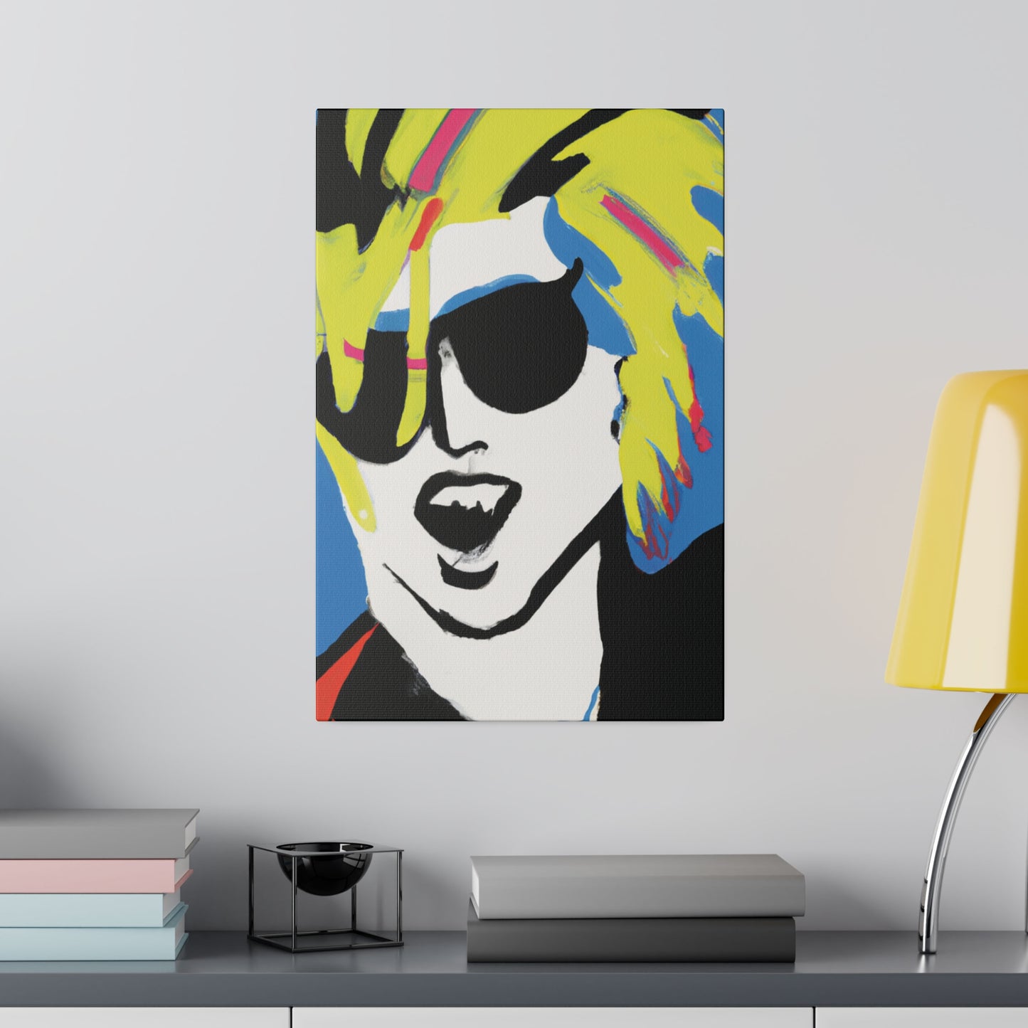 7500X - Rockstar Painting Print | Face | Abstract | Poster | Home Decor | Wall Art | Music Art | Canvas