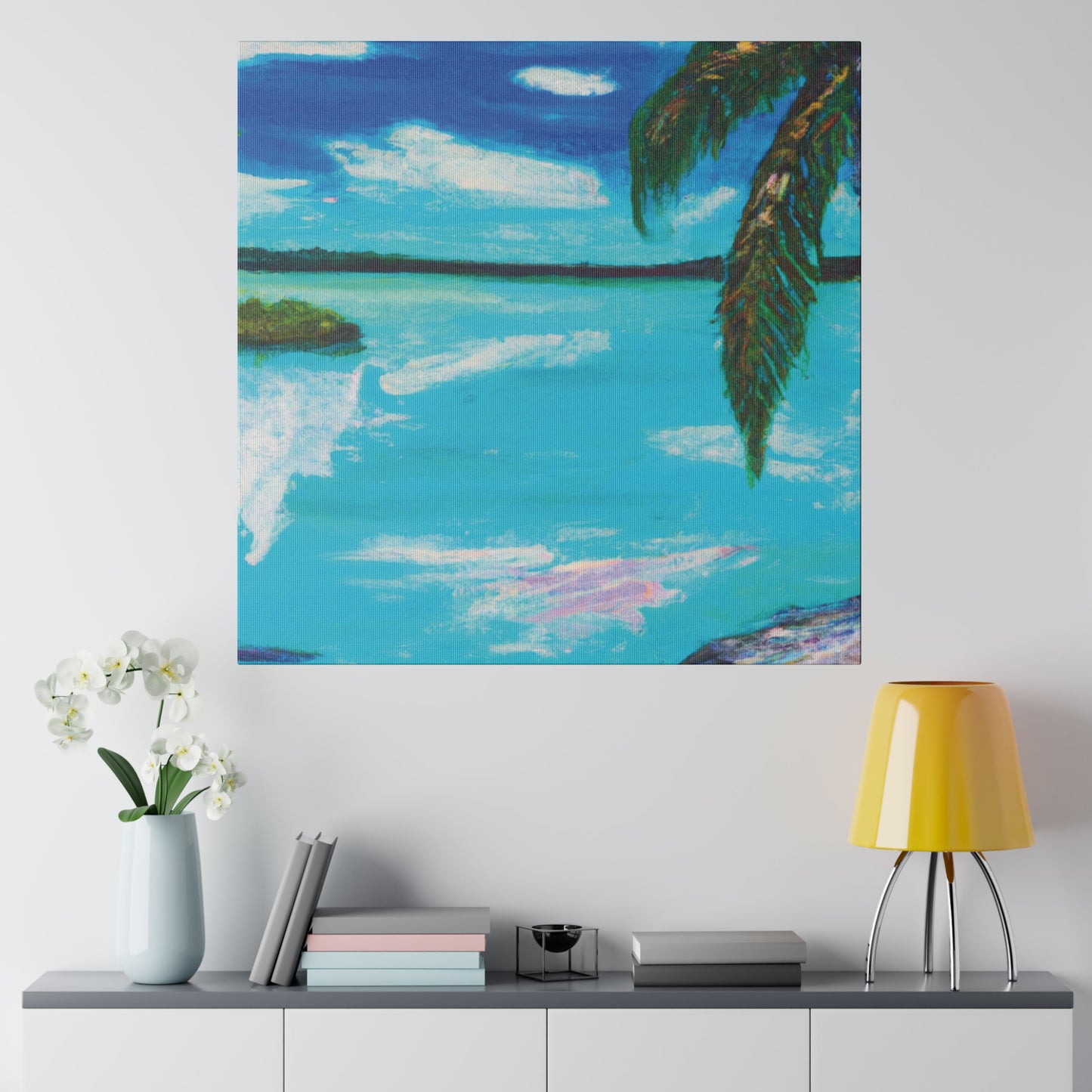 9184C - Bahamas Ocean Painting Print | Bahamas | Ocean | Beach | Poster | Home Decor | Wall Art | Canvas