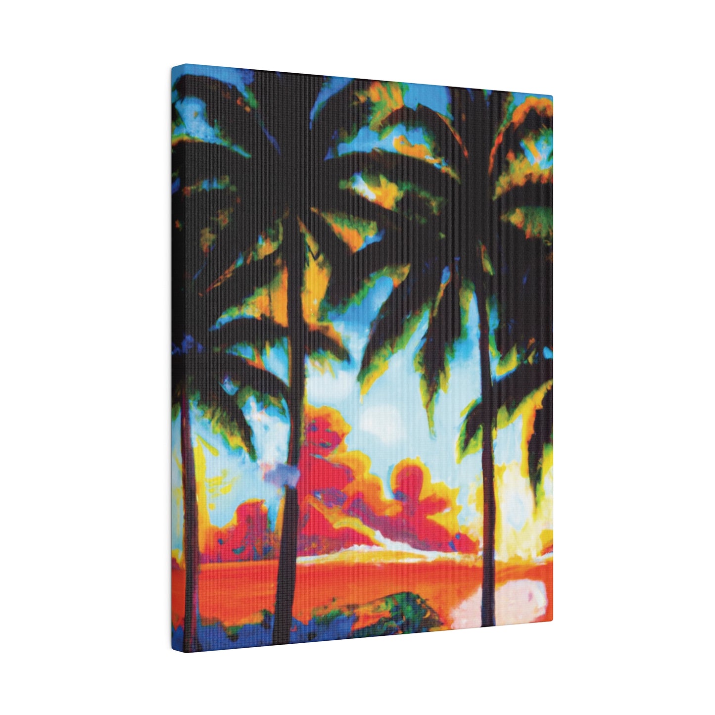 941Q - Miami Beach Sunset Painting Print | Miami | Beach | Sunset | Poster | Home Decor | Wall Art | Canvas
