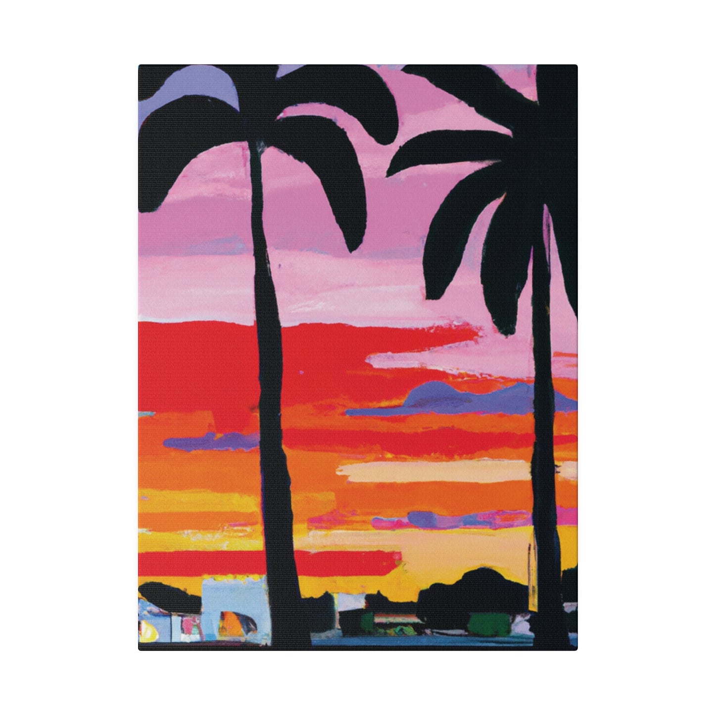 8284X - Miami Beach Sunset Painting Print | Miami | Beach | Sunset | Poster | Home Decor | Wall Art | Canvas