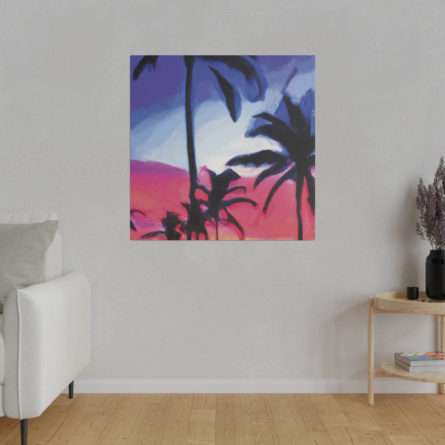 7473F - Miami Beach Sunset Painting Print | Miami | Beach | Sunset | Poster | Home Decor | Wall Art | Canvas