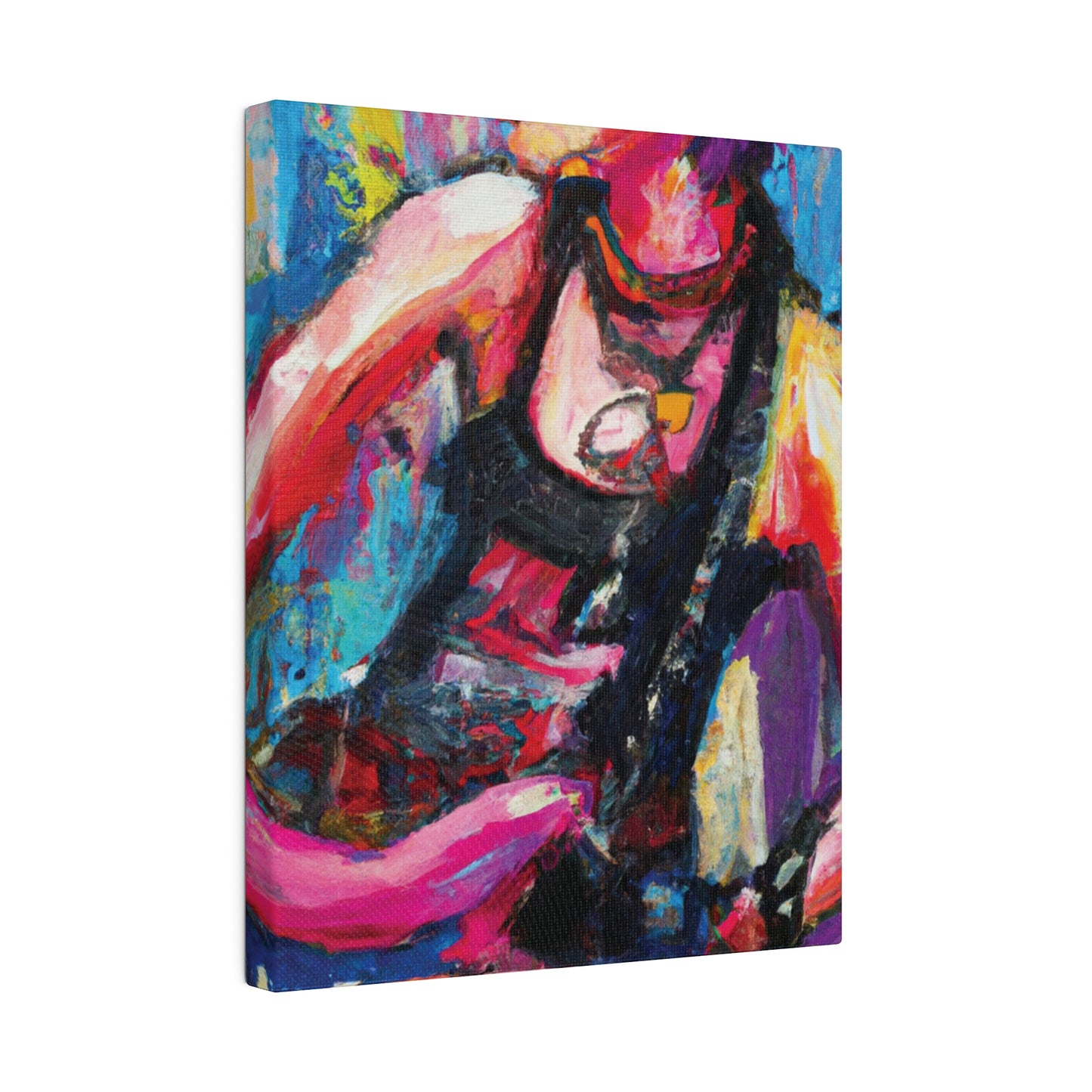 7793Y - Rockstar Oil Painting Style Print | Poster | Home Decor | Wall Art | Music Art | Canvas