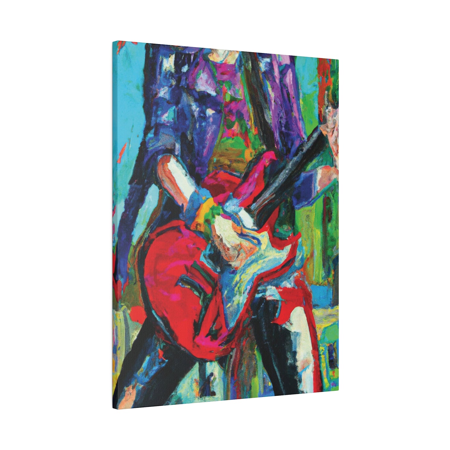 4491M - Rockstar Oil Painting Style Print | Poster | Home Decor | Wall Art | Music Art | Canvas