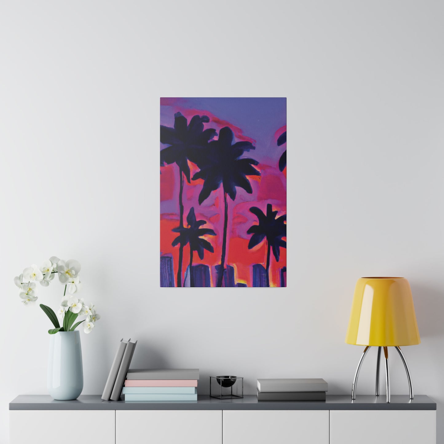 641R - Miami Beach Sunset Painting Print | Miami | Beach | Sunset | Poster | Home Decor | Wall Art | Canvas