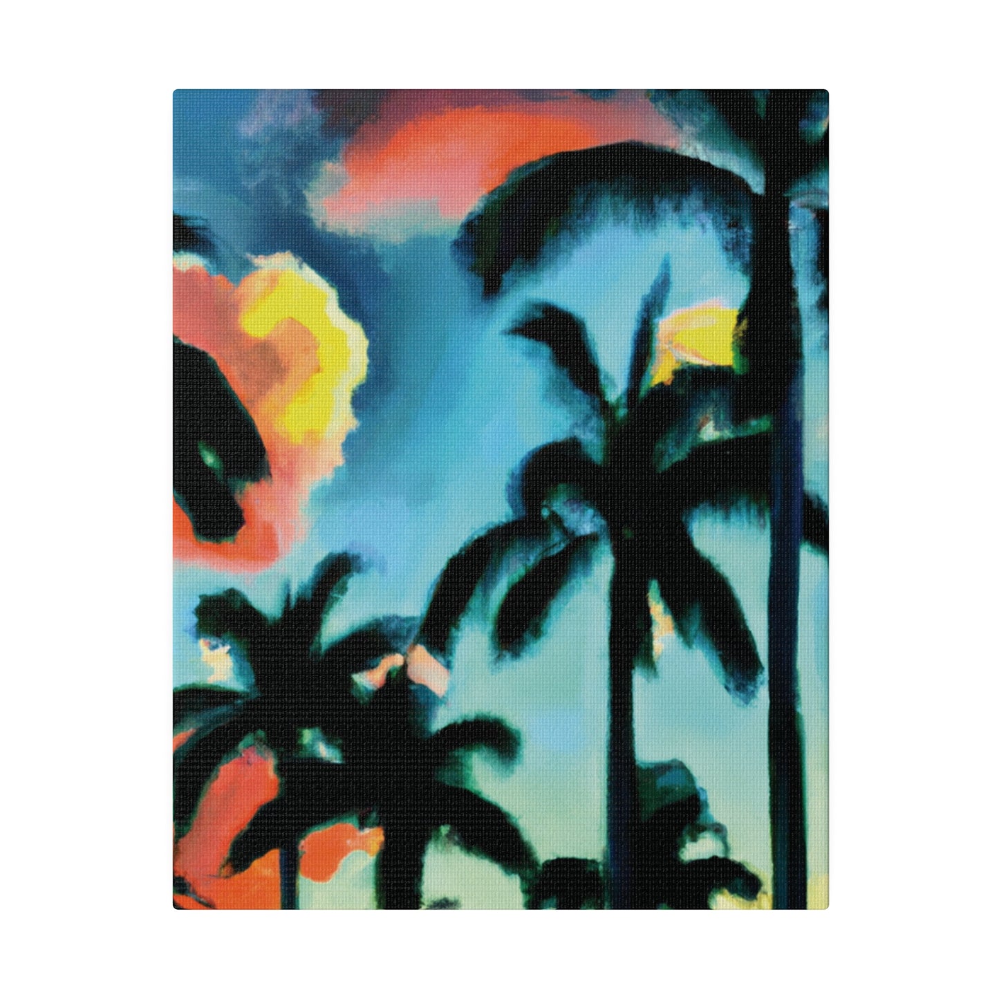 8724W - Miami Beach Sunset Painting Print | Miami | Beach | Sunset | Poster | Home Decor | Wall Art | Canvas