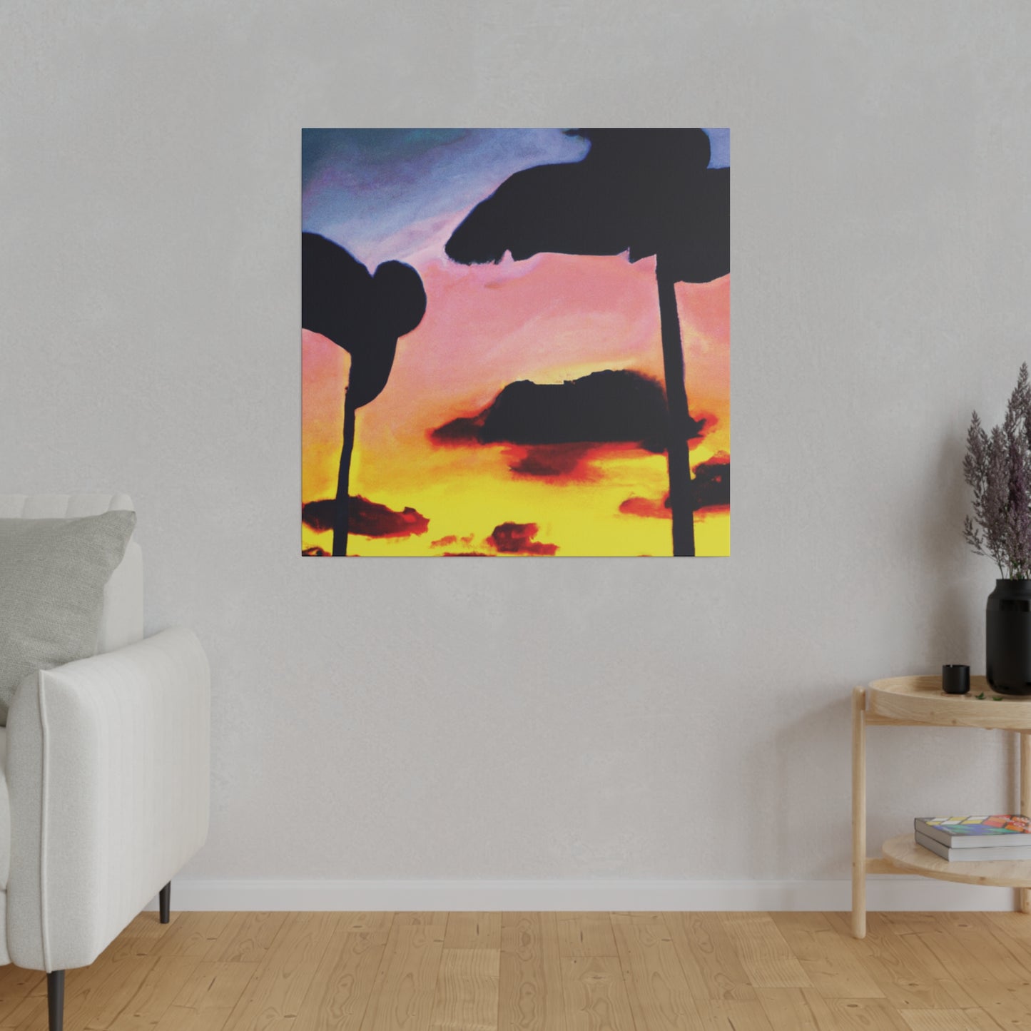 7515G - Miami Beach Sunset Painting Print | Miami | Beach | Sunset | Poster | Home Decor | Wall Art | Canvas