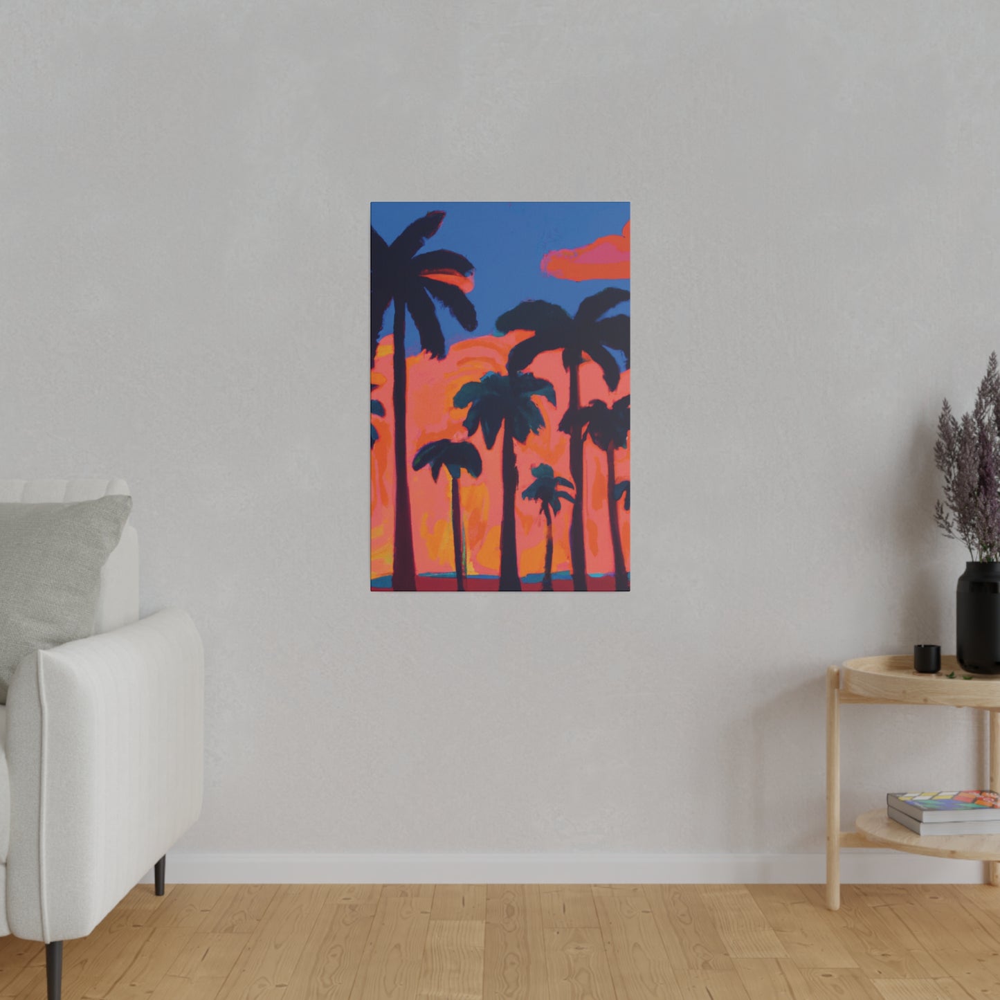 3239C - Miami Beach Sunset Painting Print | Miami | Beach | Sunset | Poster | Home Decor | Wall Art | Canvas