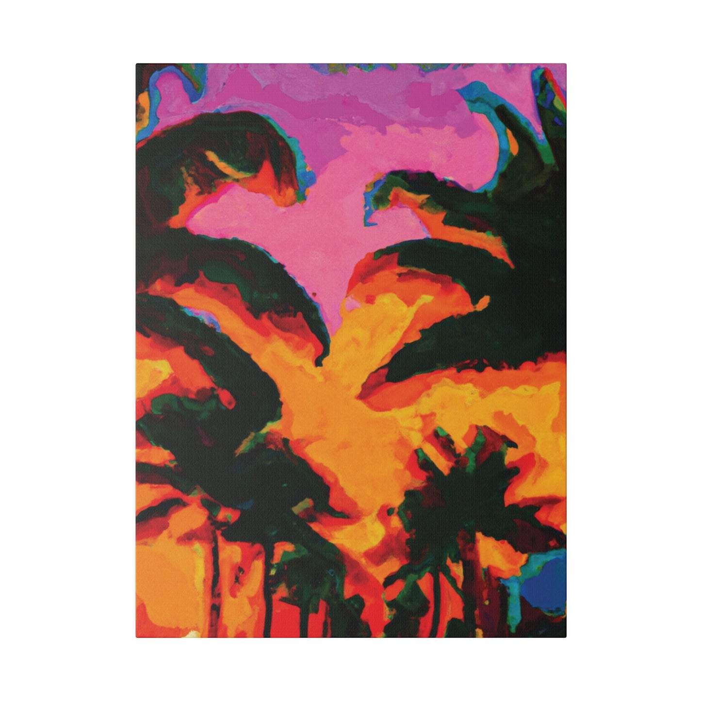 223L - Miami Beach Sunset Painting Print | Miami | Beach | Sunset | Poster | Home Decor | Wall Art | Canvas