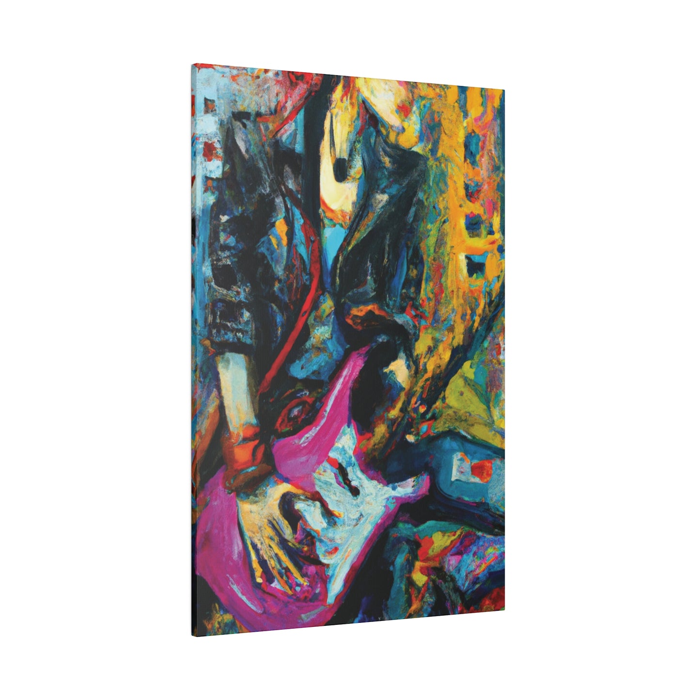 6873X - Rockstar Oil Painting Style Print | Poster | Home Decor | Wall Art | Music Art | Canvas