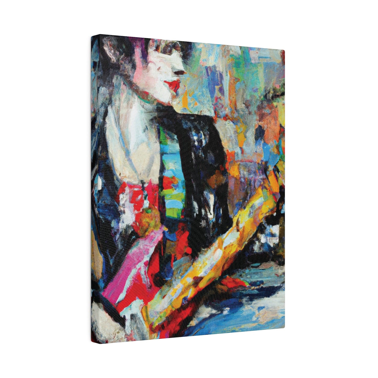 8162K - Rockstar Oil Painting Style Print | Poster | Home Decor | Wall Art | Music Art | Canvas