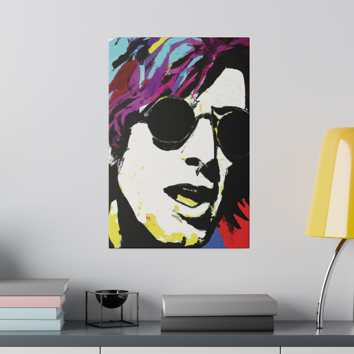 9436F - Rockstar Painting Print | Face | Abstract | Poster | Home Decor | Wall Art | Music Art | Canvas