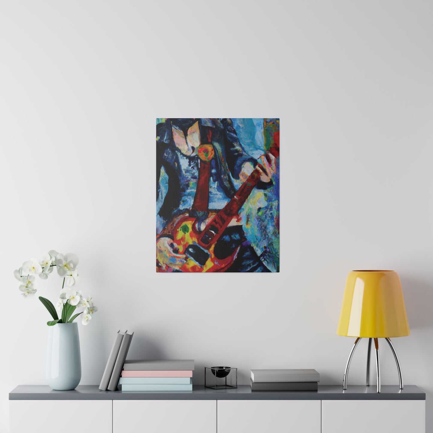 7105A - Rockstar Oil Painting Style Print | Poster | Home Decor | Wall Art | Music Art | Canvas