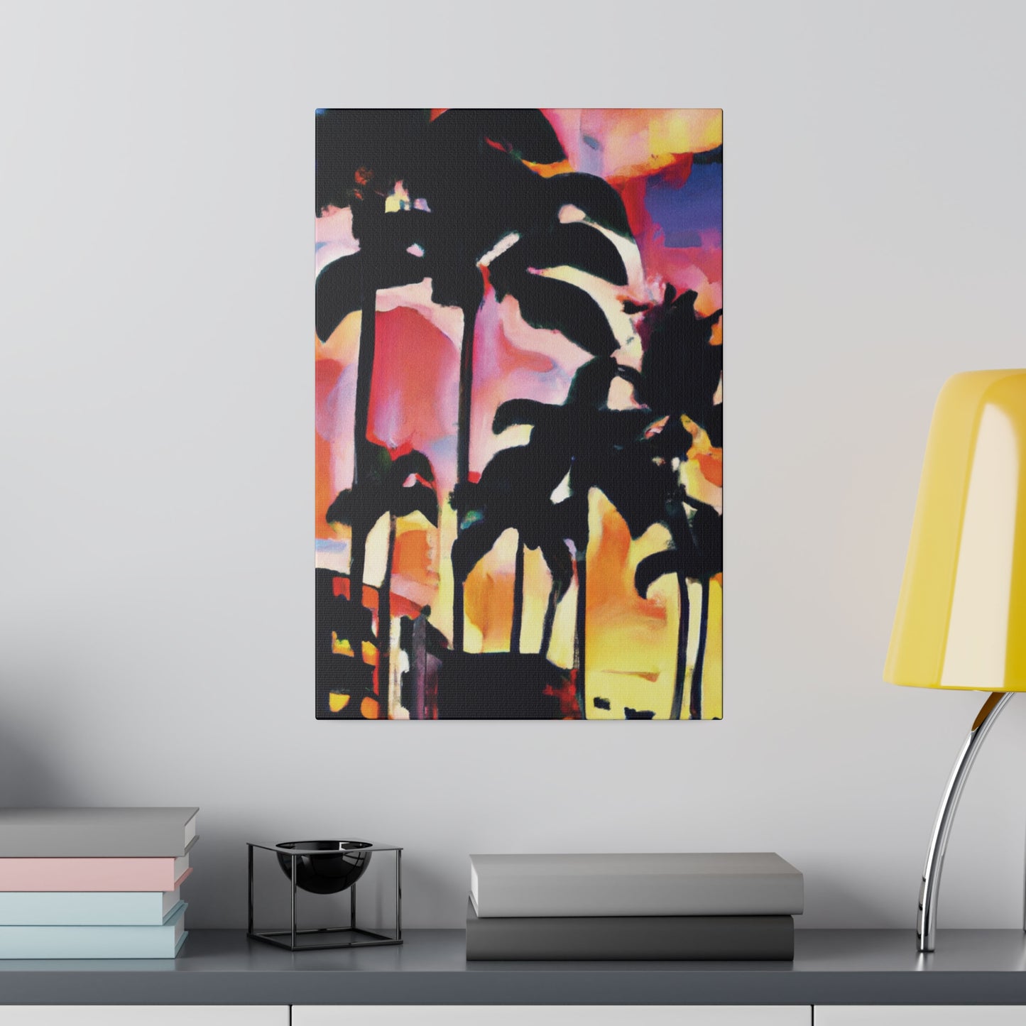 4986G - Miami Beach Sunset Painting Print | Miami | Beach | Sunset | Poster | Home Decor | Wall Art | Canvas