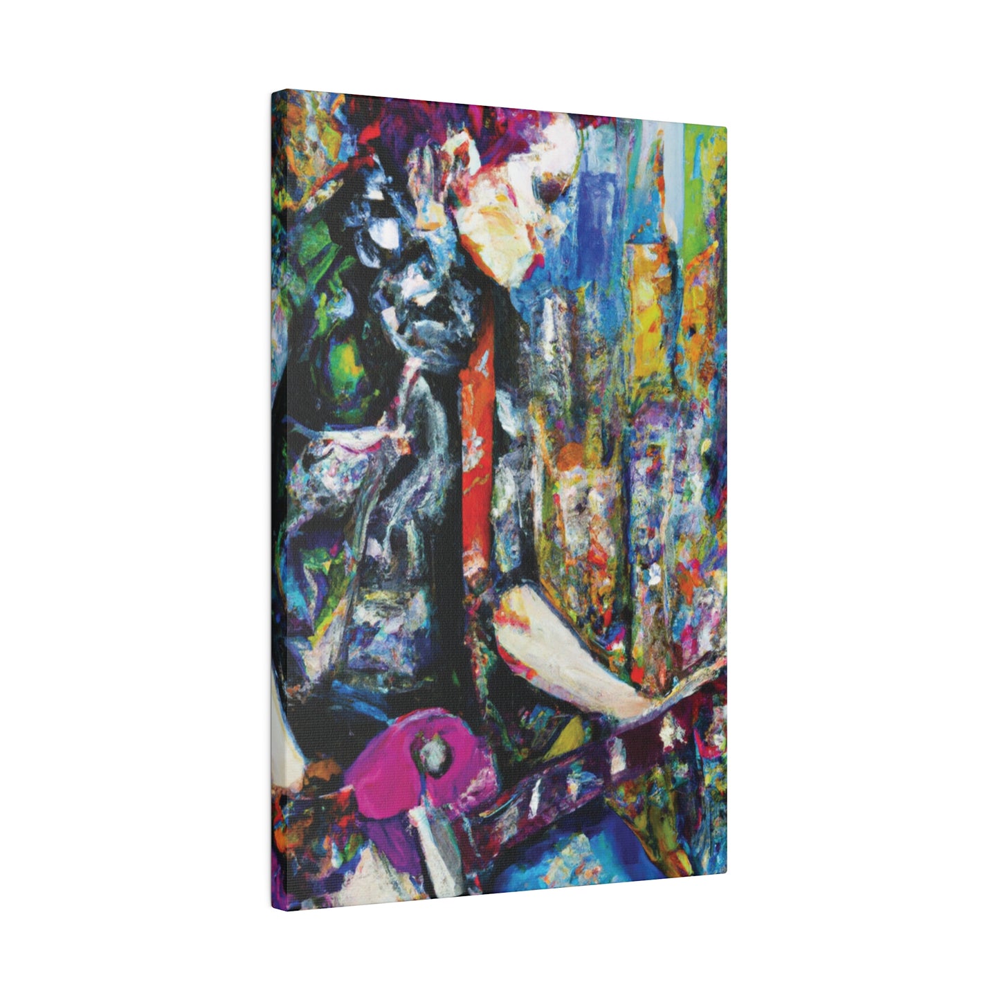 4329G - Rockstar Oil Painting Style Print | Poster | Home Decor | Wall Art | Music Art | Canvas