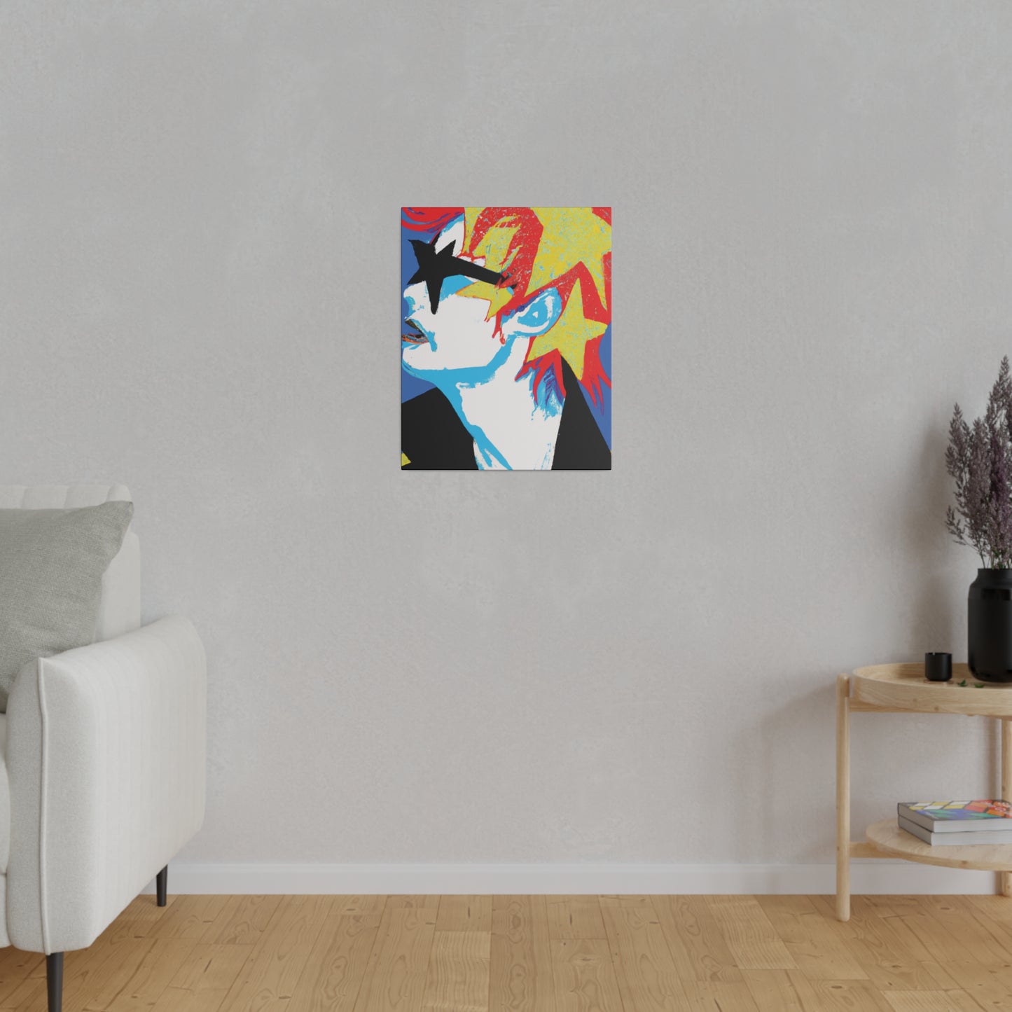9245E - Rockstar Painting Print | Face | Abstract | Poster | Home Decor | Wall Art | Music Art | Canvas