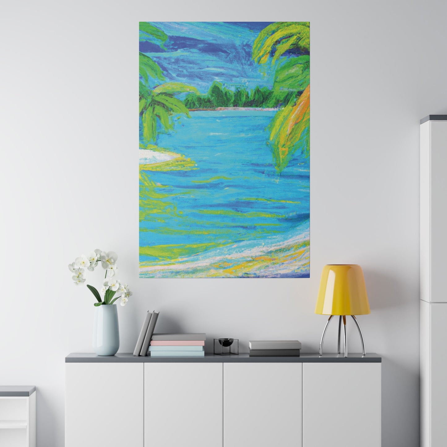 9709k - Bahamas Ocean Painting Print | Bahamas | Ocean | Beach | Poster | Home Decor | Wall Art | Canvas