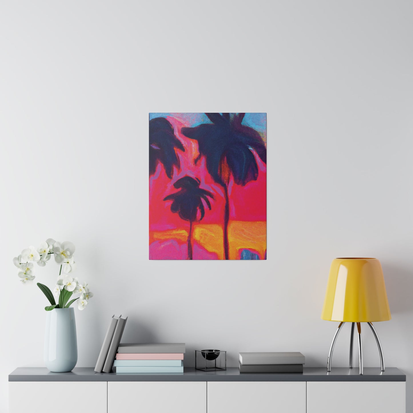 4879H - Miami Beach Sunset Painting Print | Miami | Beach | Sunset | Poster | Home Decor | Wall Art | Canvas