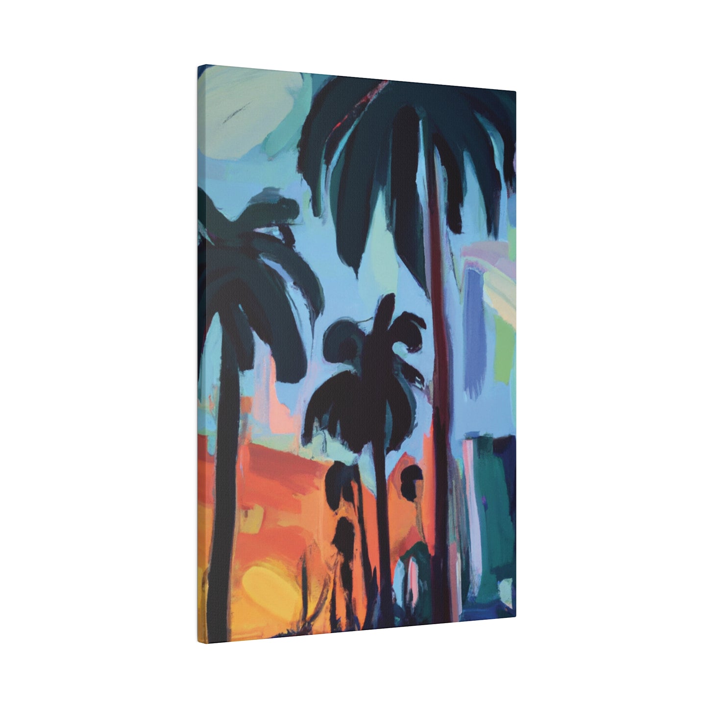 3524Z - Miami Beach Sunset Painting Print | Miami | Beach | Sunset | Poster | Home Decor | Wall Art | Canvas