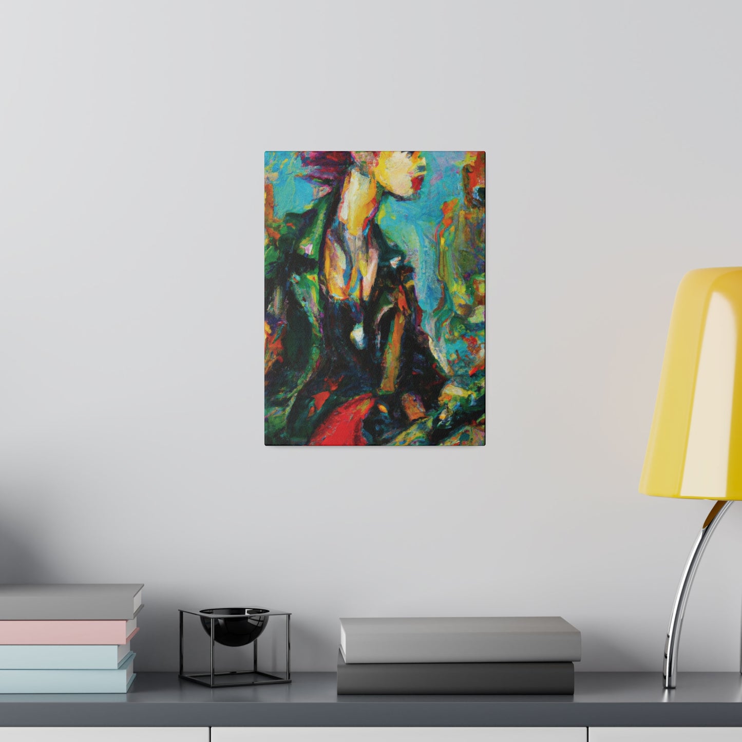 7063X - Rockstar Oil Painting Style Print | Poster | Home Decor | Wall Art | Music Art | Canvas