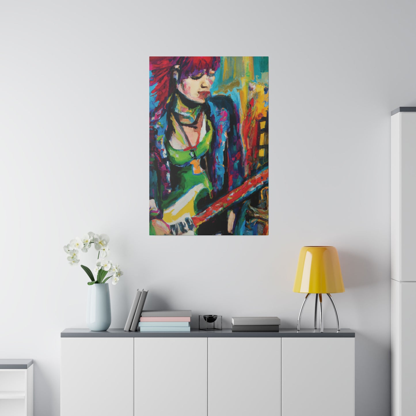 8561U - Rockstar Oil Painting Style Print | Poster | Home Decor | Wall Art | Music Art | Canvas