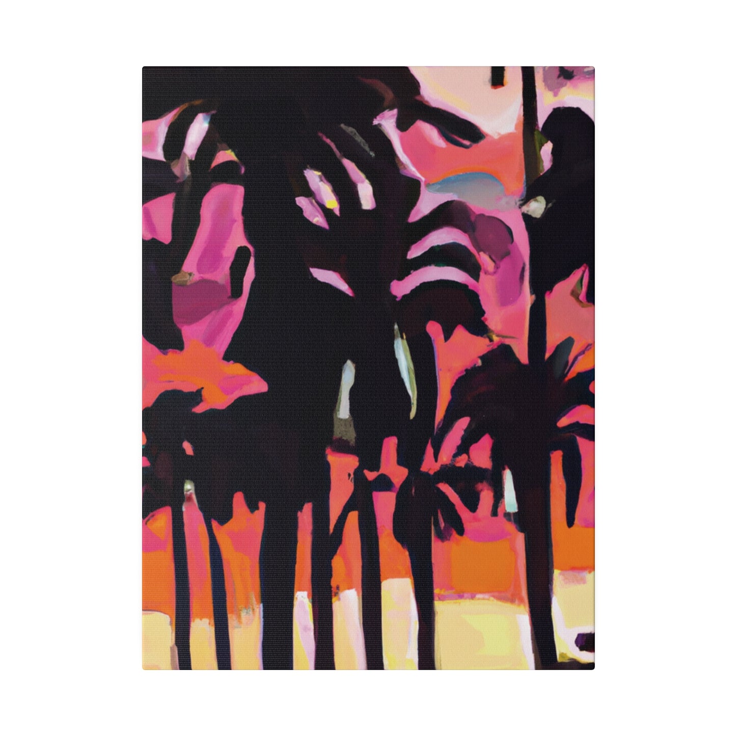 8741N - Miami Beach Sunset Painting Print | Miami | Beach | Sunset | Poster | Home Decor | Wall Art | Canvas