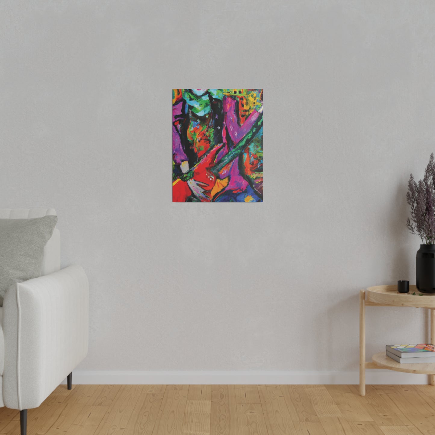 3861D - Rockstar Oil Painting Style Print | Poster | Home Decor | Wall Art | Music Art | Canvas