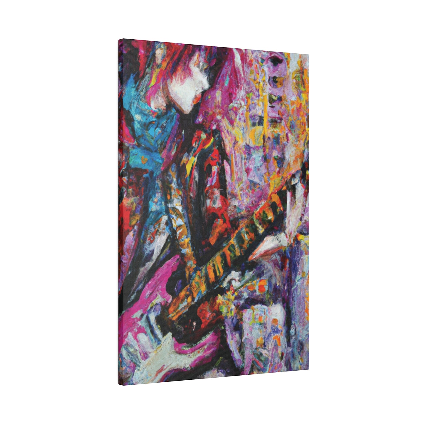 7772X - Rockstar Oil Painting Style Print | Poster | Home Decor | Wall Art | Music Art | Canvas