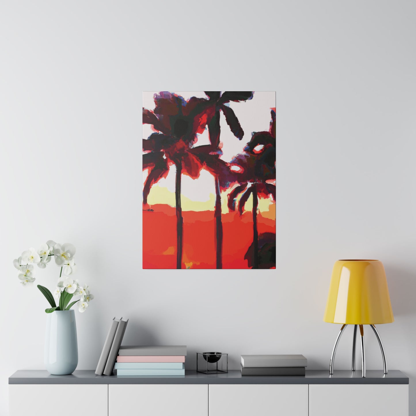 6831K - Miami Beach Sunset Painting Print | Miami | Beach | Sunset | Poster | Home Decor | Wall Art | Canvas