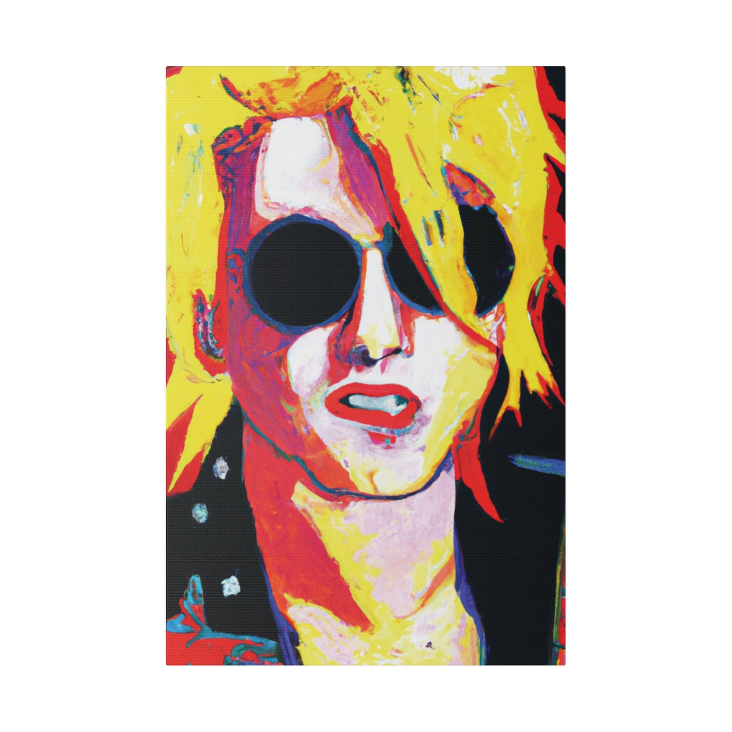 4786R - Rockstar Painting Print | Face | Abstract | Poster | Home Decor | Wall Art | Music Art | Canvas