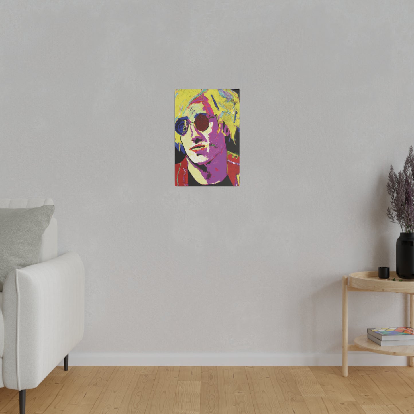 9642H - Rockstar Painting Print | Face | Abstract | Poster | Home Decor | Wall Art | Music Art | Canvas