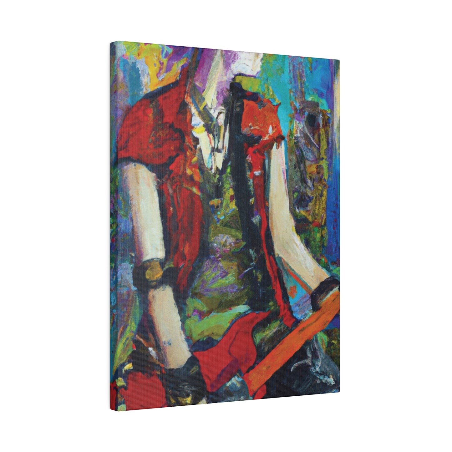 2205O - Rockstar Oil Painting Style Print | Poster | Home Decor | Wall Art | Music Art | Canvas