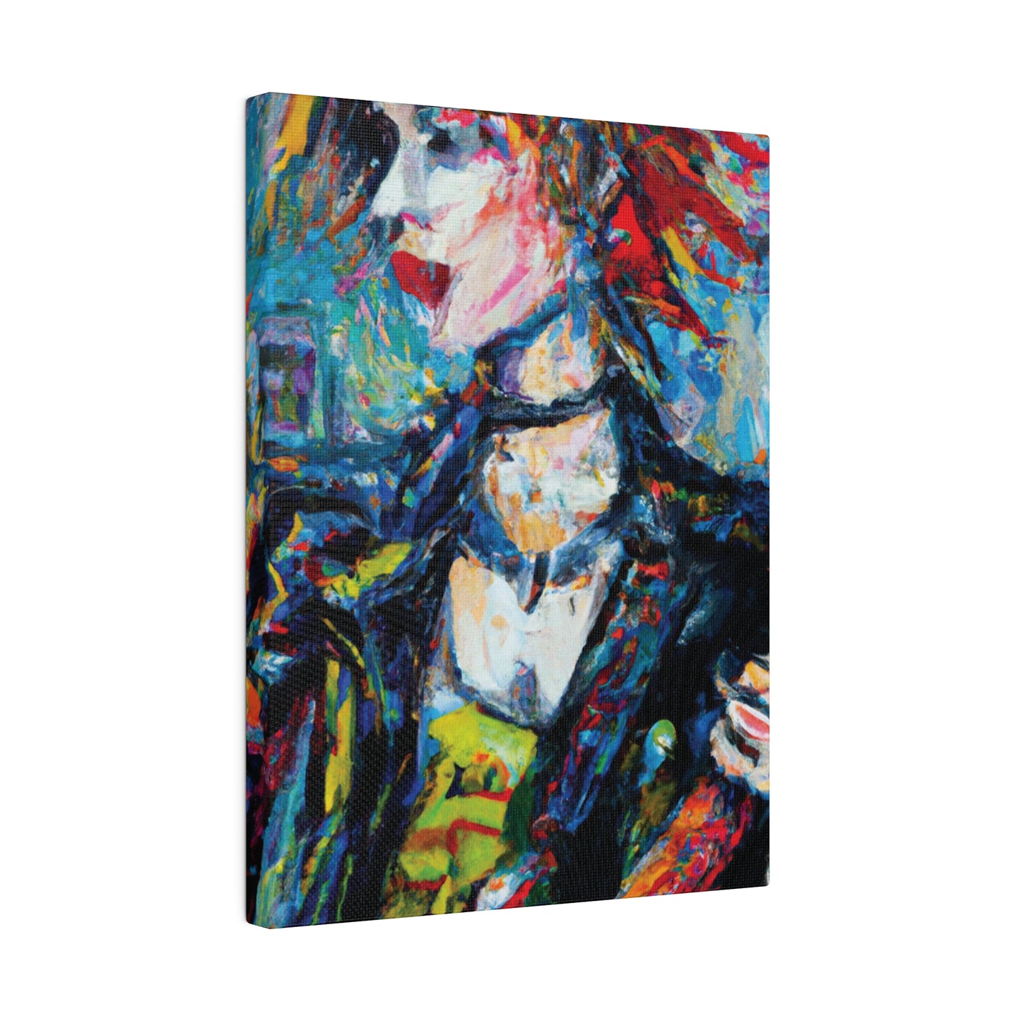 5997K - Rockstar Oil Painting Style Print | Poster | Home Decor | Wall Art | Music Art | Canvas