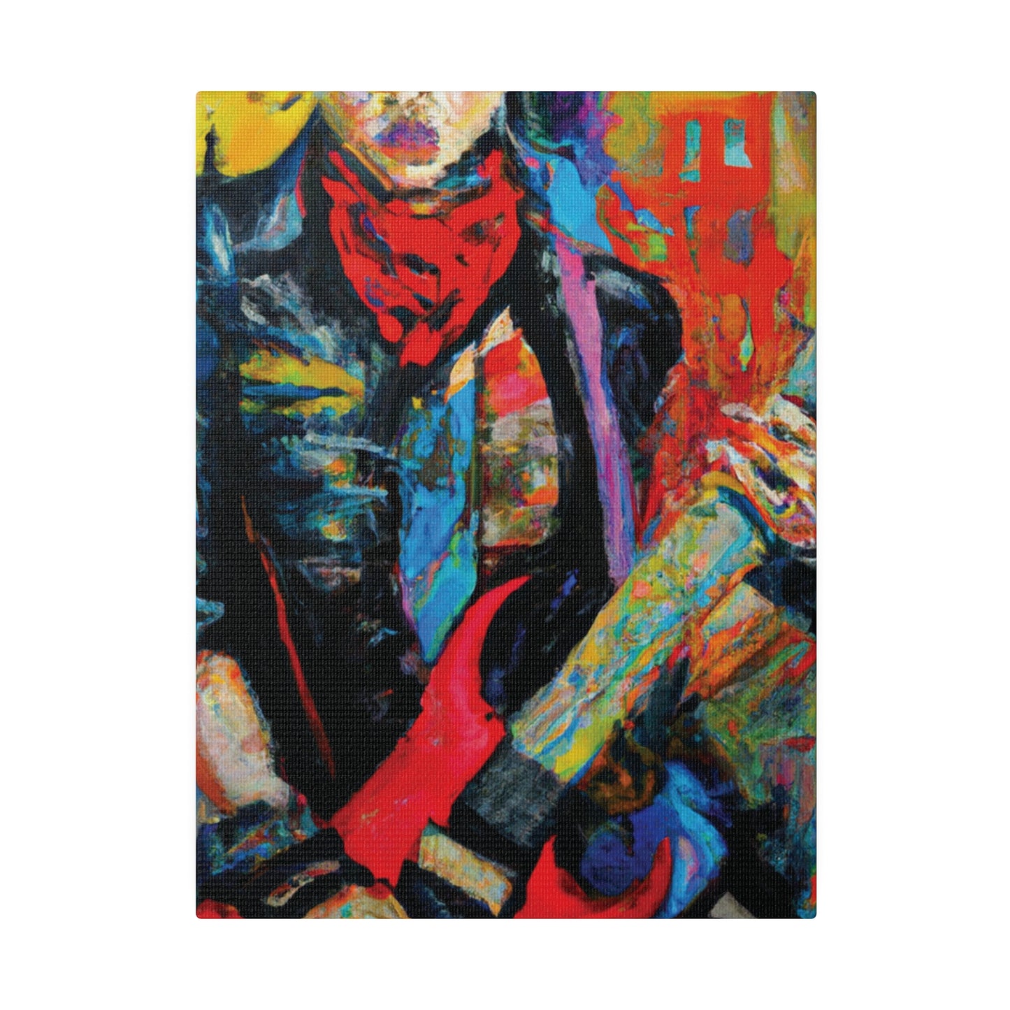 8732A - Rockstar Oil Painting Style Print | Poster | Home Decor | Wall Art | Music Art | Canvas