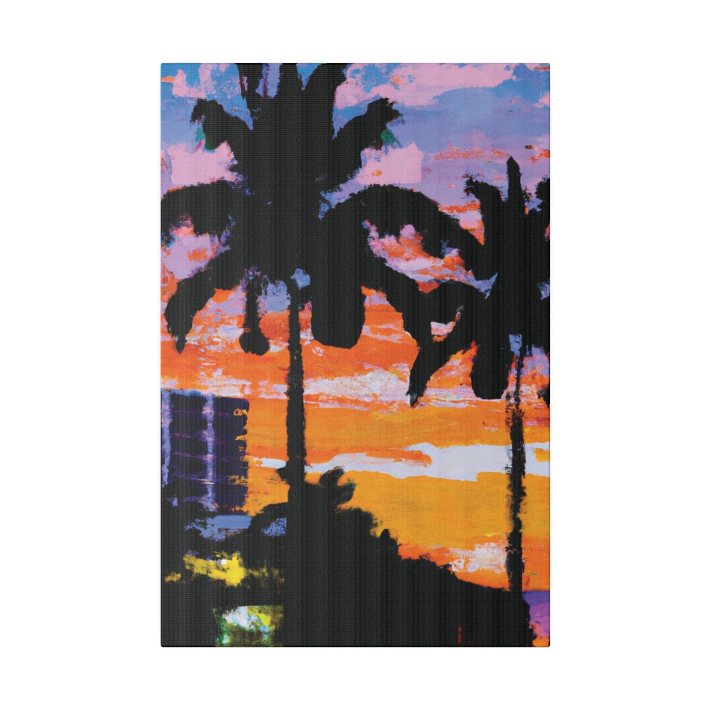 4756G - Miami Beach Sunset Painting Print | Miami | Beach | Sunset | Poster | Home Decor | Wall Art | Canvas