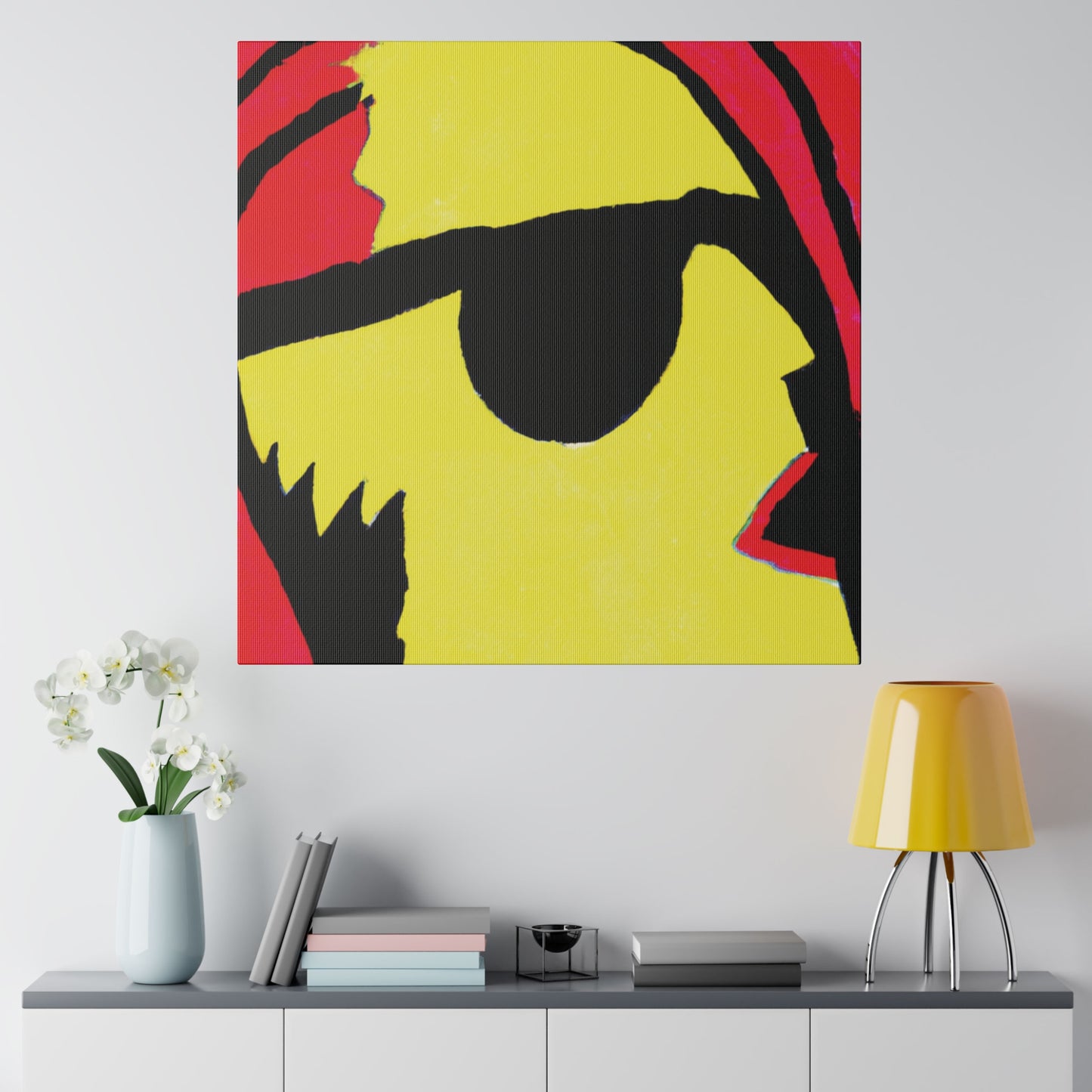 9456P - Rockstar Painting Print | Face | Abstract | Poster | Home Decor | Wall Art | Music Art | Canvas