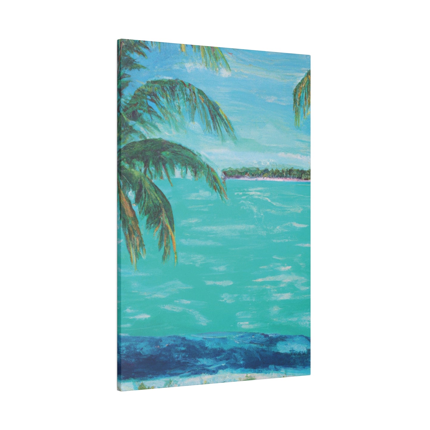 362P - Bahamas Ocean Painting Print | Bahamas | Ocean | Beach | Poster | Home Decor | Wall Art | Canvas