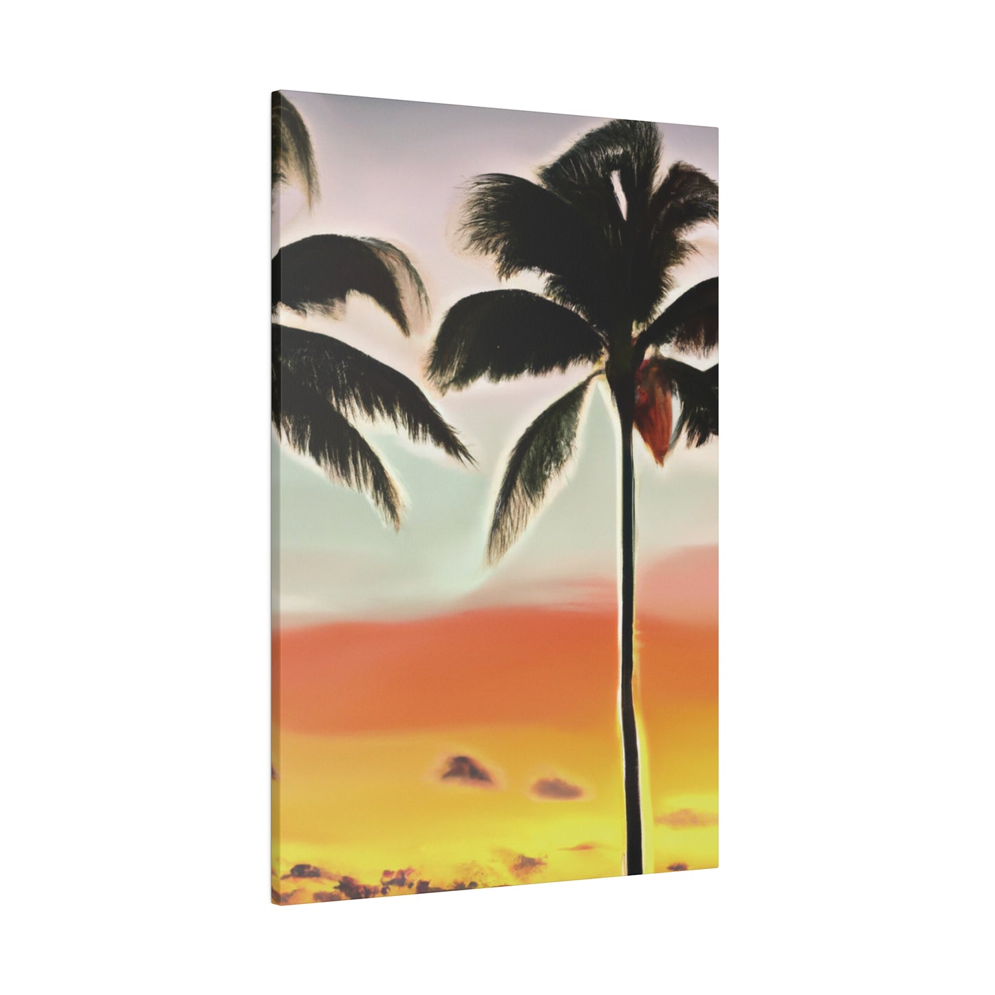 8646K - Miami Beach Sunset Painting Print | Miami | Beach | Sunset | Poster | Home Decor | Wall Art | Canvas