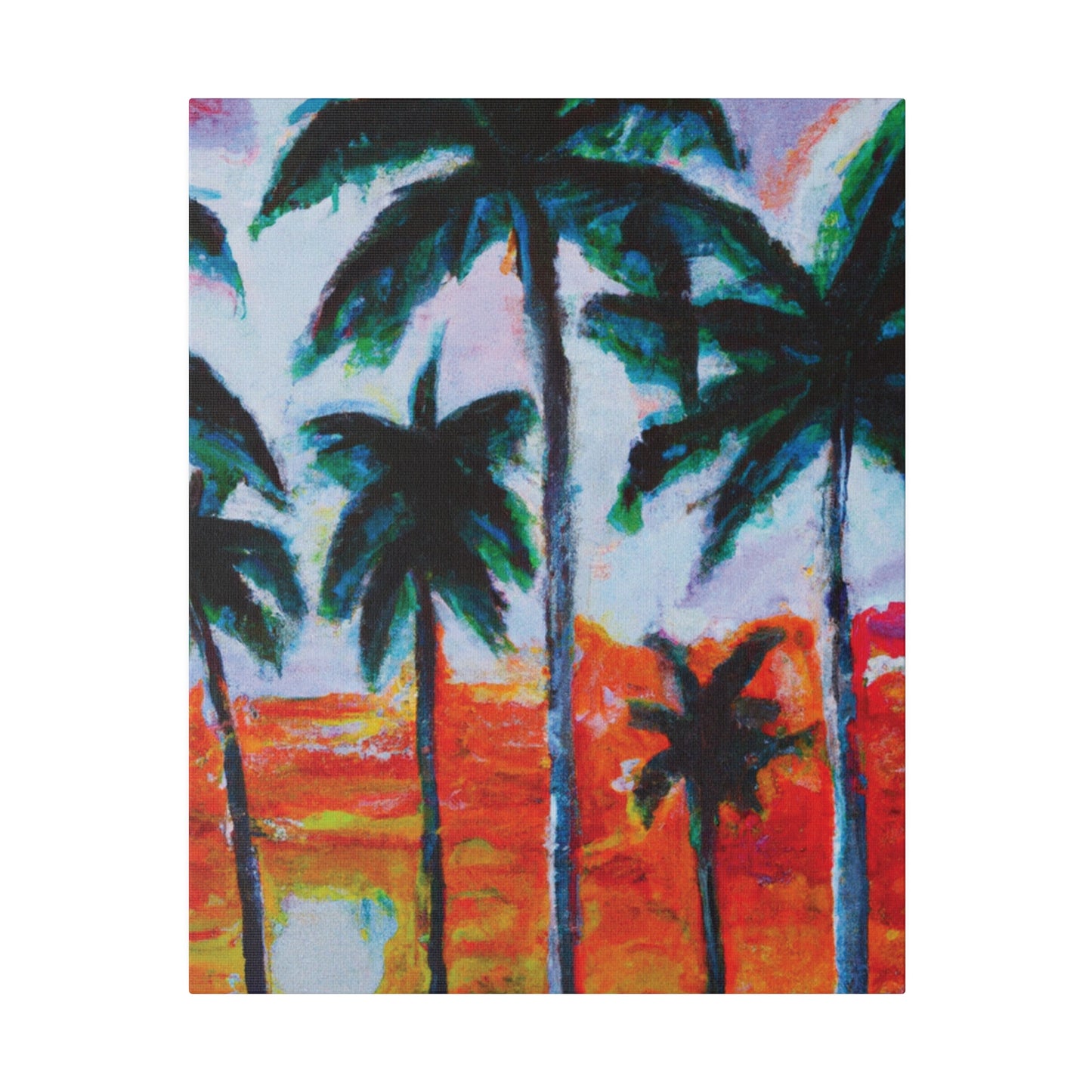 5398G - Miami Beach Sunset Painting Print | Miami | Beach | Sunset | Poster | Home Decor | Wall Art | Canvas