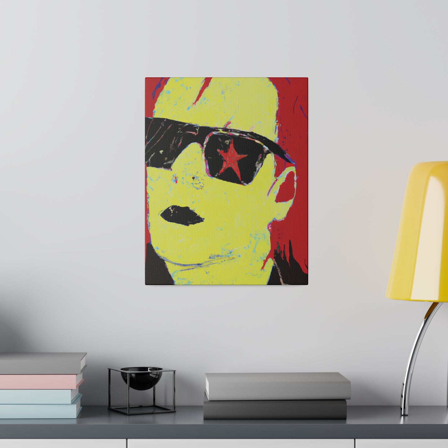 4792S - Rockstar Painting Print | Face | Abstract | Poster | Home Decor | Wall Art | Music Art | Canvas