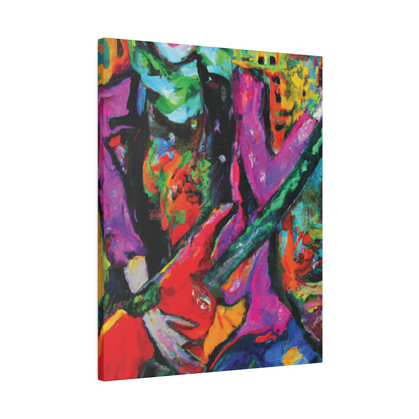 3861D - Rockstar Oil Painting Style Print | Poster | Home Decor | Wall Art | Music Art | Canvas