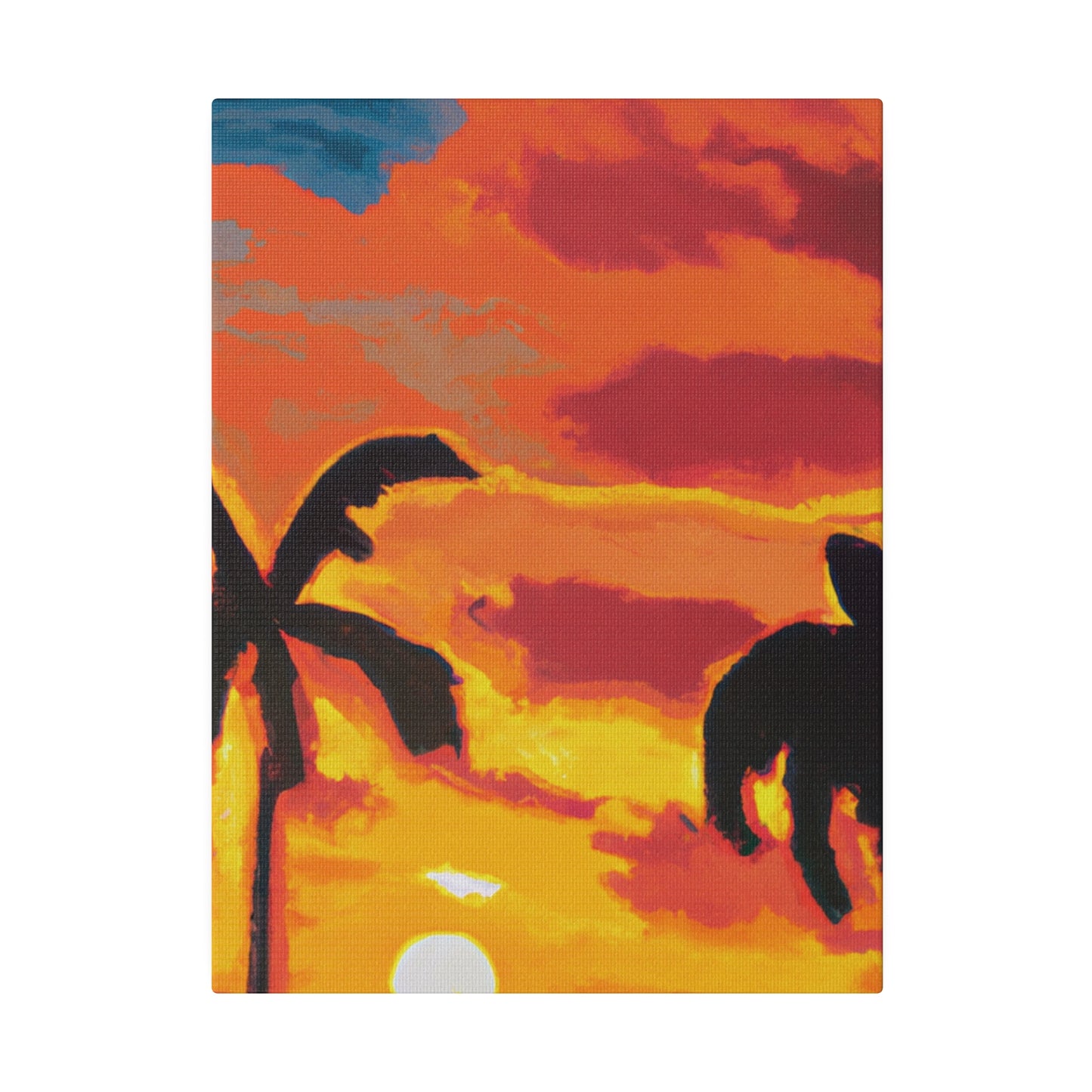 497L - Miami Beach Sunset Painting Print | Miami | Beach | Sunset | Poster | Home Decor | Wall Art | Canvas